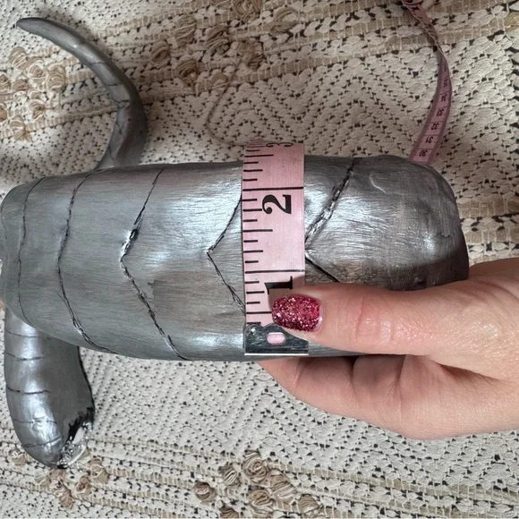 Handmade Metallic Large Silver Cosplay Horns - Picture 7 of 7